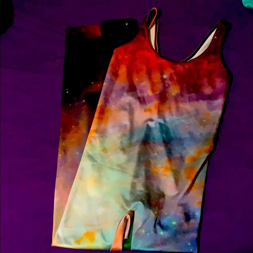 Medium rare blackmilk rainbow catsuit catty